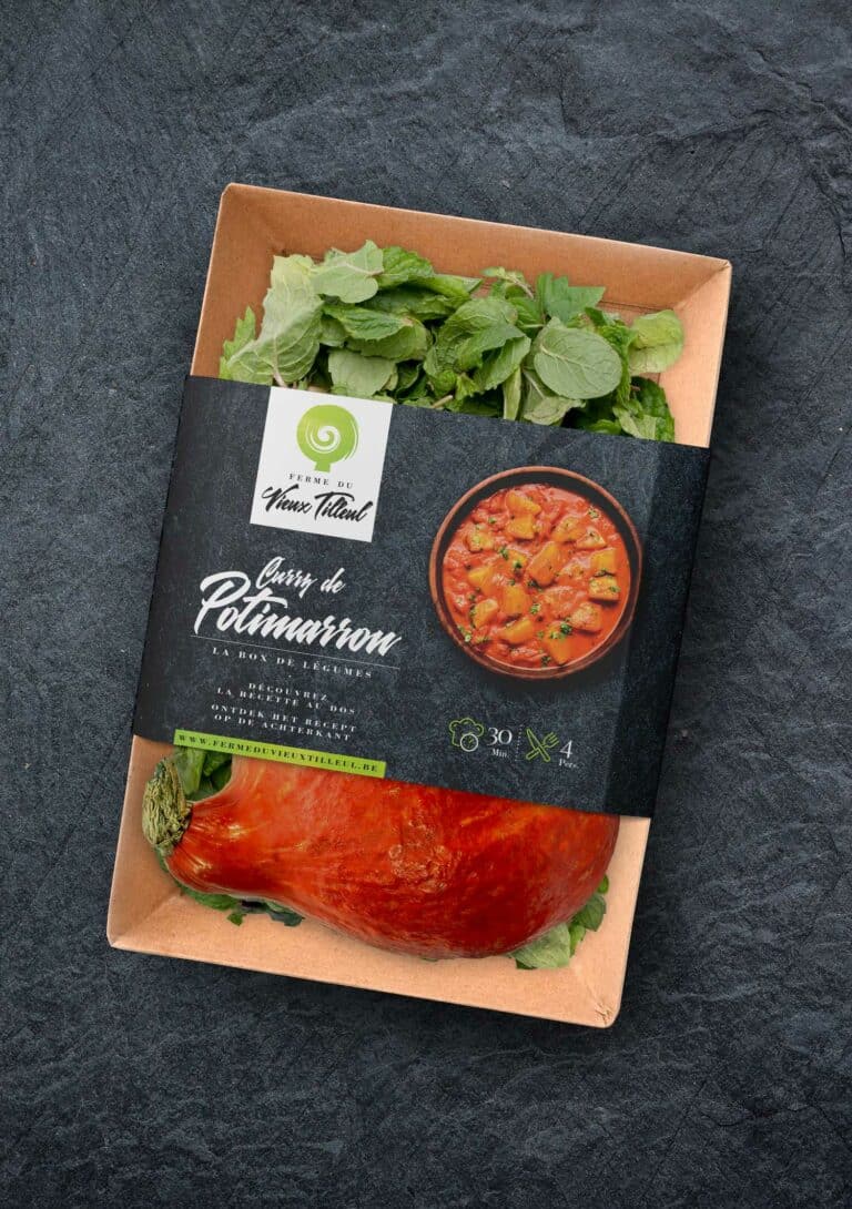 Packaging de box de légumes bio