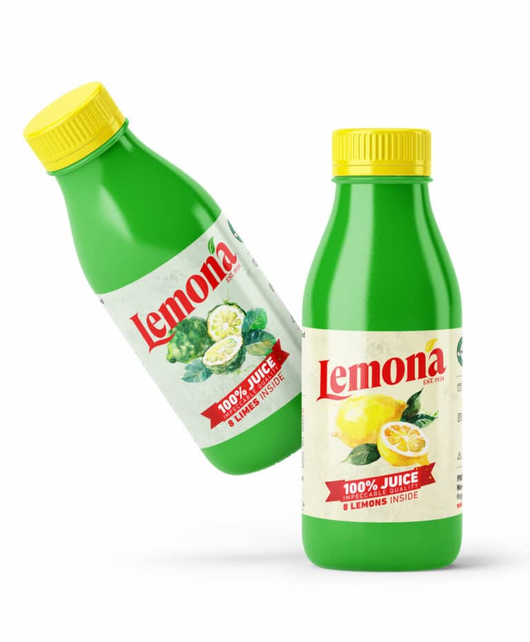 Relooking des jus de citron “Lemona”